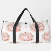 HÜBSCHE PINKBALLETTE UND BLUME DUFFLE BAG (Rückseite)
