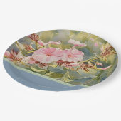 Hübsche Pinke - Papierplatte Pappteller (Schrägansicht)