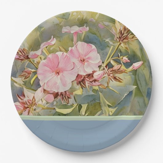 Hübsche Pinke - Papierplatte Pappteller (Vorderseite)