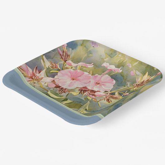 Hübsche Pinke - Papierplatte Pappteller (Gewinkelt)