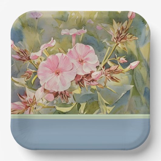 Hübsche Pinke - Papierplatte Pappteller (Vorderseite)