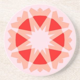 Hübsche Pinke Rote Whimsical Fun Stern Dopamin Dek Getränkeuntersetzer