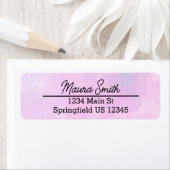 Hübsche pinkfarbene Aquarellfarben minimalistische (Insitu)