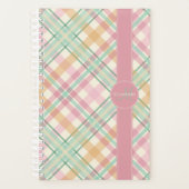 hübsche Pinkpasten Frühjahr kariert Planer (Vorderseite)