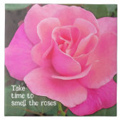 HÜBSCHE PINKROSE/ ZEIT, UM DIE ROSE ZU VERSCHMELEN FLIESE (Vorderseite)