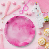 Hübsche Pinks für Aquarellfarben3 - Alle Optionen Pappteller (Party)
