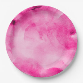 Hübsche Pinks für Aquarellfarben3 - Alle Optionen Pappteller