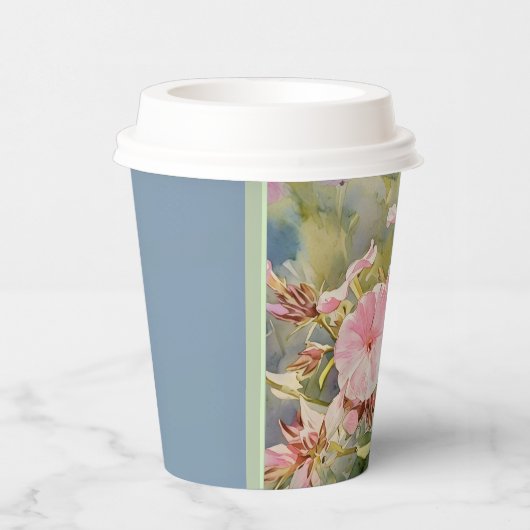 Hübsche Pinks - Papiercup Pappbecher (Rechts)