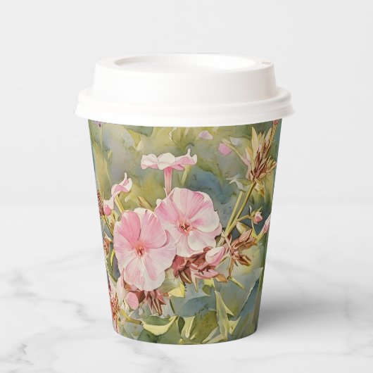 Hübsche Pinks - Papiercup Pappbecher (Vorderseite)