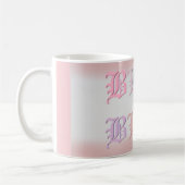 Hübsche Pinsel Licht lila Blah Blah Kaffeetasse (Links)
