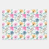 Hübsche Pinsel und Pfirsichfarben Geschenkpapier Set (Vorderseite)