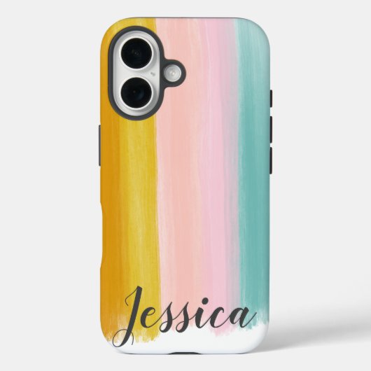 Hübsche Pinselstriche Case-Mate iPhone Hülle (Rückseite)