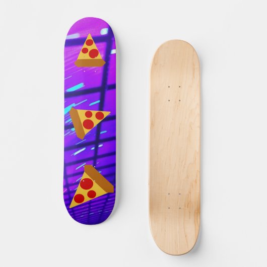 Hübsche Pizza Skateboard (Vorderseite)