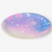 hübsche Platte Pappteller (Schrägansicht)