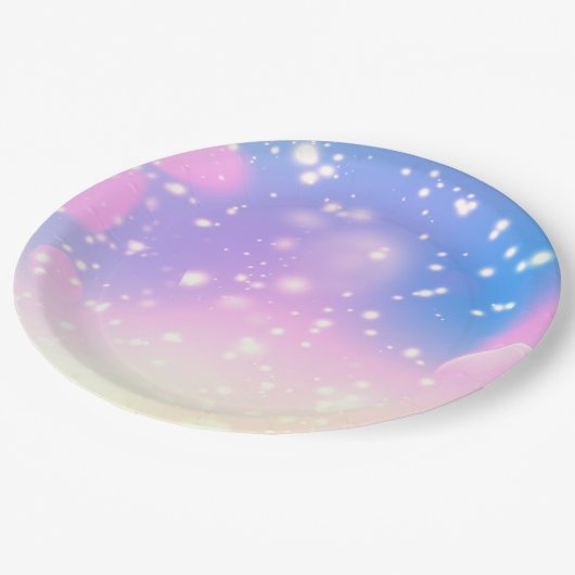 hübsche Platte Pappteller (Schrägansicht)