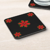 Hübsche Poinsettias Untersetzer (Linke Seite)