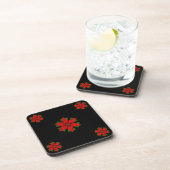 Hübsche Poinsettias Untersetzer (Rechte Seite)