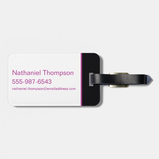 Hübsche Poisons Gepäckanhänger (Rückseite horizontal)