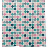 Hübsche Polka Dots Duschvorhang (Vorderseite)