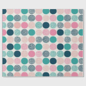 Hübsche Polka Dots Geschenkpapier (Flach)