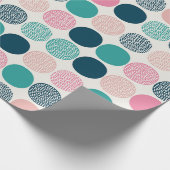 Hübsche Polka Dots Geschenkpapier (Ecke)