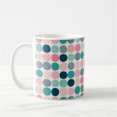 Hübsche Polka Dots Kaffeetasse (Links)