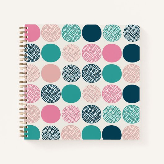 Hübsche Polka Dots Notizblock (Vorderseite)