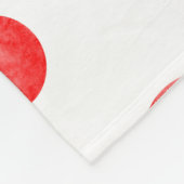 Hübsche Polka Punkte in rot-weiß l Niedlich modern Fleecedecke (Ecke)