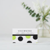 Hübsche Polka-Punkte Visitenkarte (Stehend Vorderseite)