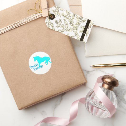 Hübsche Ponys Offiziell Runder Aufkleber (Schenken)