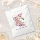Hübsche Ponys Pastell Blumen Pferd Mädchen Geschenktütchen (Ausgeschnitten)