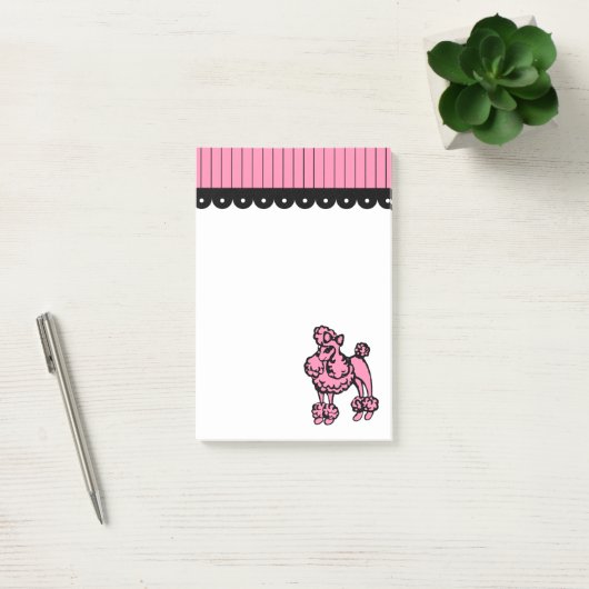 Hübsche Poodle-Post-Hinweise Post-it Klebezettel (Büro)