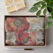Hübsche Poppies Seidenpapier (Geschenk)