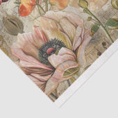 Hübsche Poppies Seidenpapier (Ausschnitt)