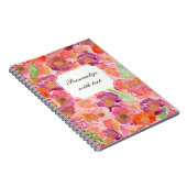 Hübsche Poppies Wasserfarbe Notizblock (Rechte Seite)