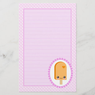 Hübsche Popsicles-orange Frucht Kawaii Briefpapier