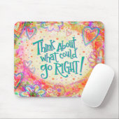 Hübsche positive Vibes Zitatinkrivität Mousepad (Mit Mouse)