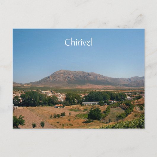 Hübsche Postkarte von Chirivel, Almeria, Spanien (Vorderseite)