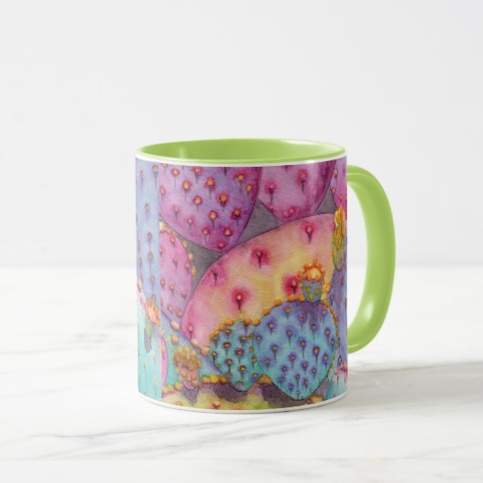 Hübsche Prickly-Peak-Kaffee-Tasse Südwest-Style-Cu Tasse (VorderseiteRechts)