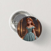 Hübsche Prinzessin Button (Vorne & Hinten)