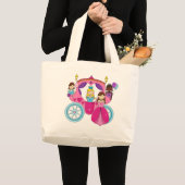 Hübsche Prinzessin Carriage Jumbo Stoffbeutel (Vorderseite (Produkt))