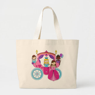 Hübsche Prinzessin Carriage Jumbo Stoffbeutel
