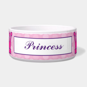 Hübsche Prinzessin Crown Personalized Pet Bowls Napf