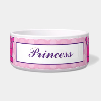 Hübsche Prinzessin Crown Personalized Pet Bowls Napf