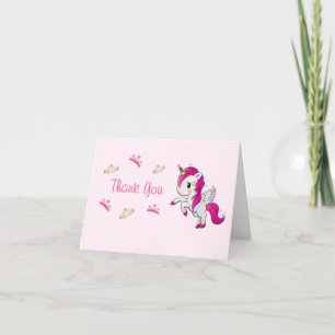 Hübsche Prinzessin Dankeschön-Karte Dankeskarte