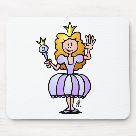 Hübsche Prinzessin Mousepad (Vorne)