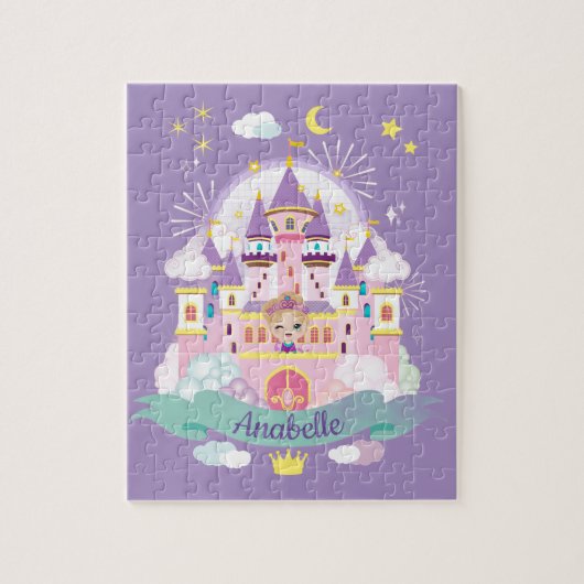 Hübsche Prinzessin Personalisiert Jigsaw Puzzle (Vertikal)