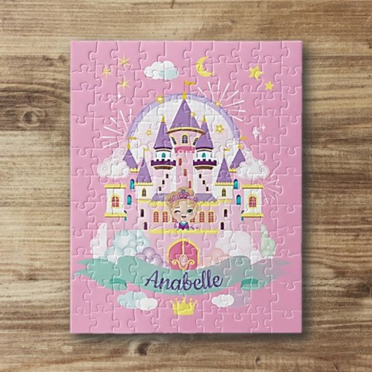 Hübsche Prinzessin Personalisiert Jigsaw Puzzle