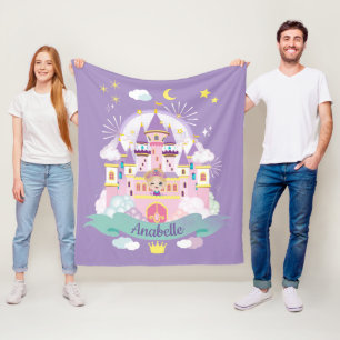 Hübsche Prinzessin Personalisiert Lila Fleecedecke
