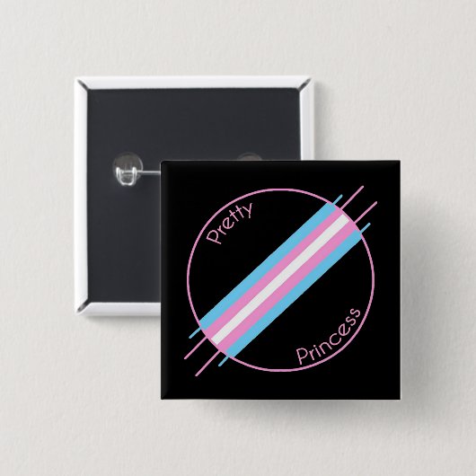 Hübsche Prinzessin Pin Button (Vorne & Hinten)